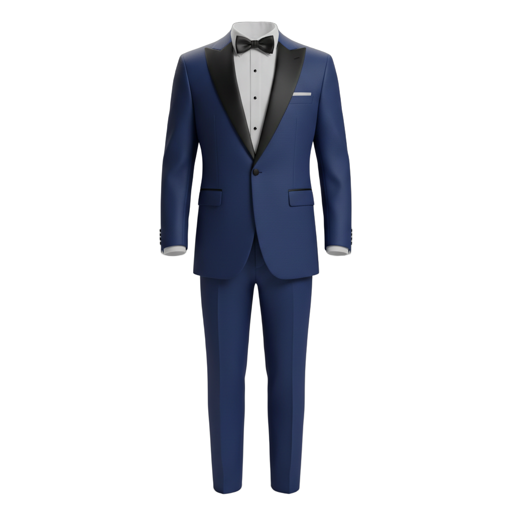 Formal Blue Tuxedo with Bow Tie