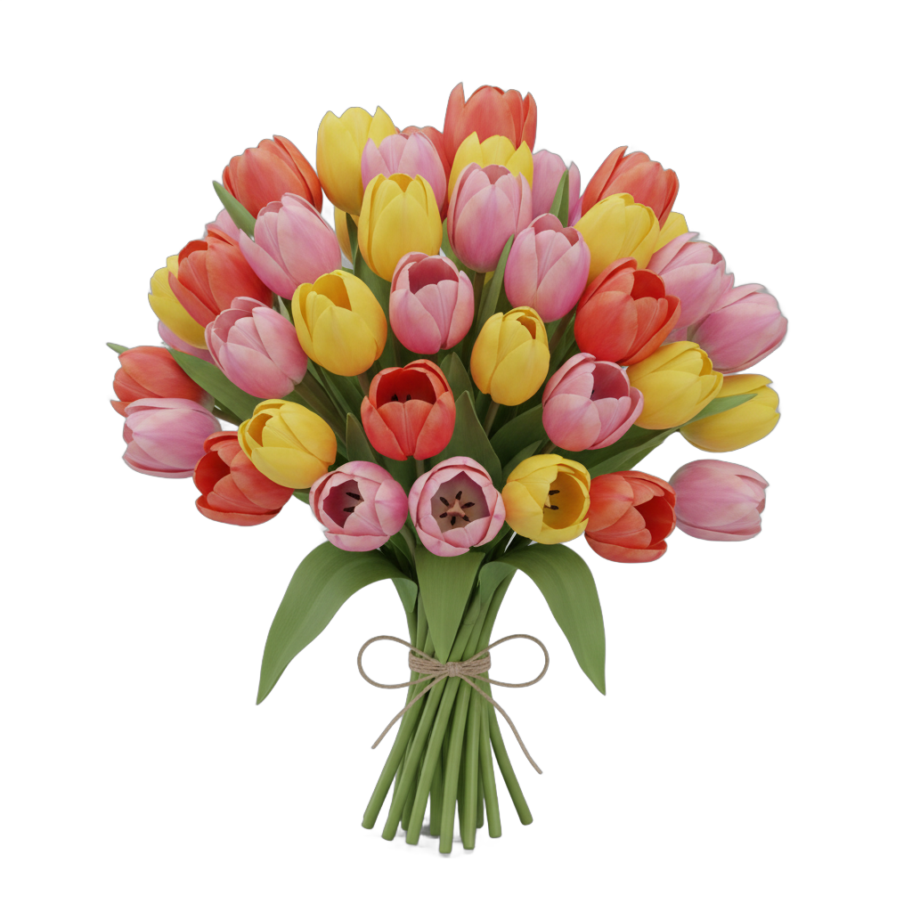 Colorful Tulip Bouquet