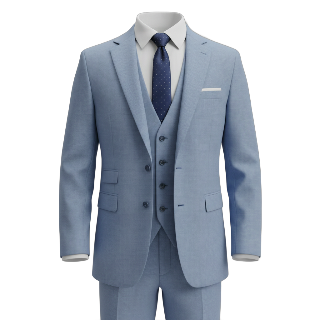 Formal Light Blue Suit