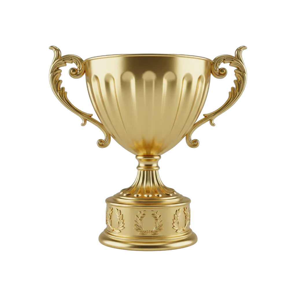 Ornate Golden Trophy Cup