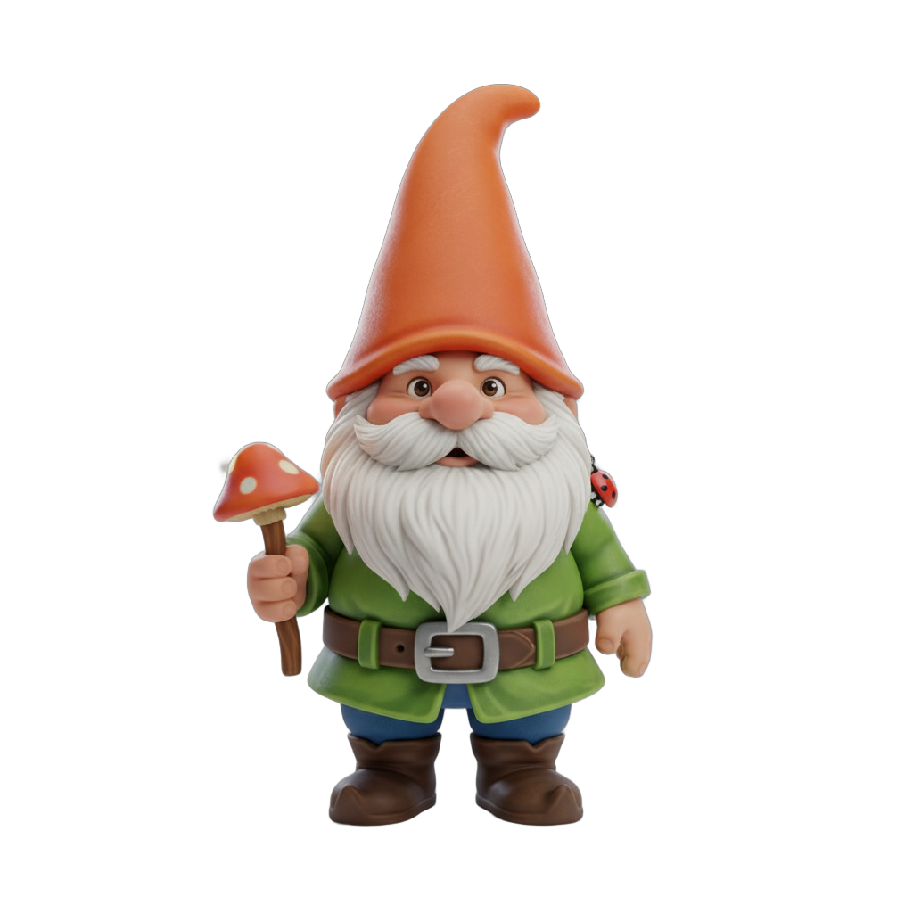 Cartoon Garden Gnome Dwarf