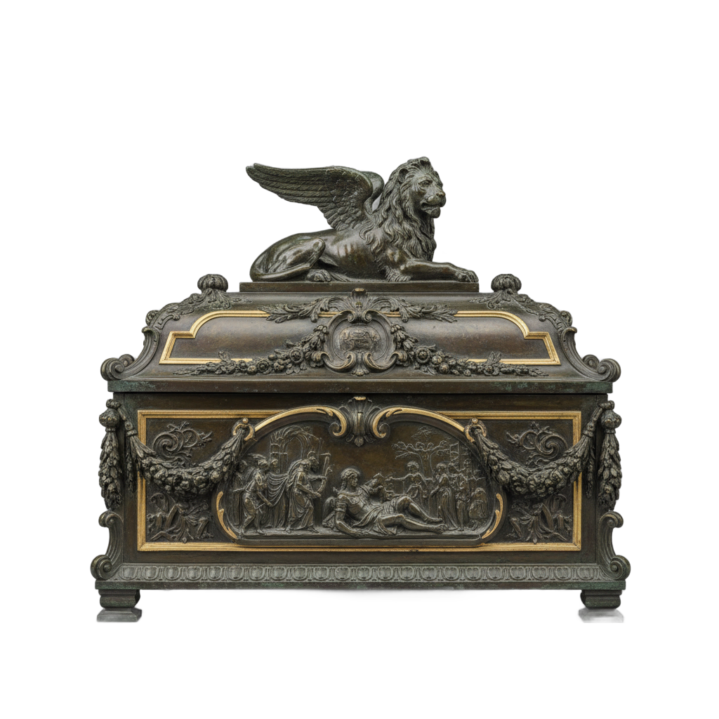 Ornate Bronze Sarcophagus