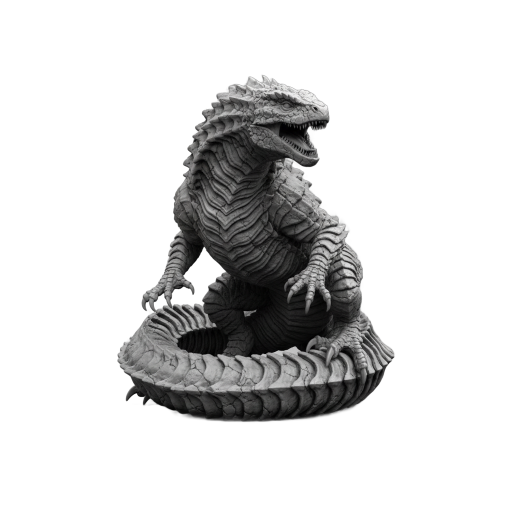 Stylized Reptilian Creature