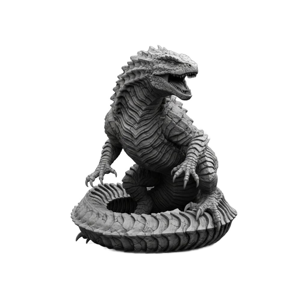 Stylized Reptilian Creature