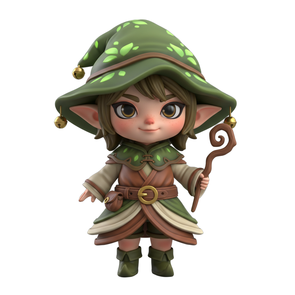 Chibi Fantasy Elf Character