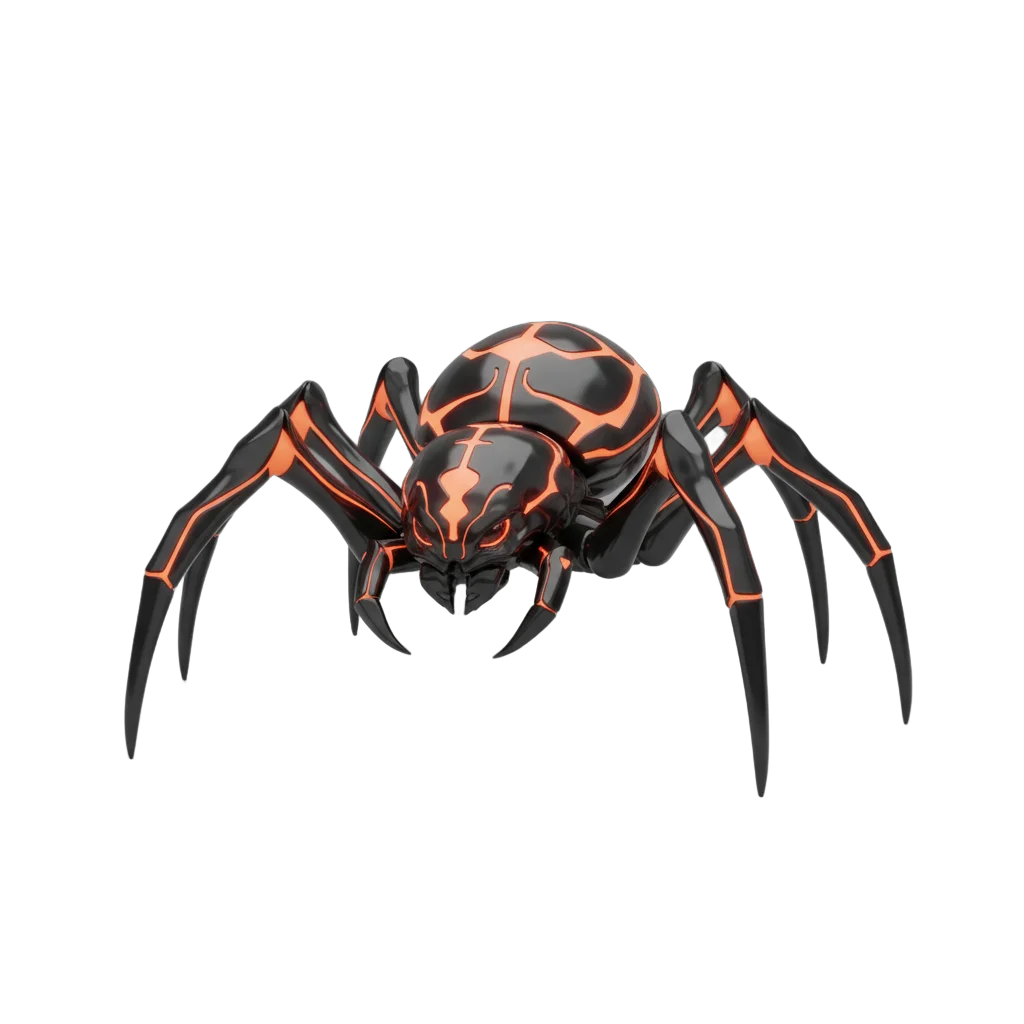 Stylized Black Widow Spider