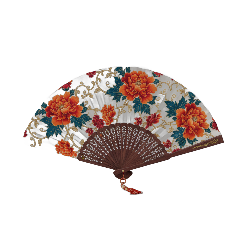 Floral Decorative Hand Fan