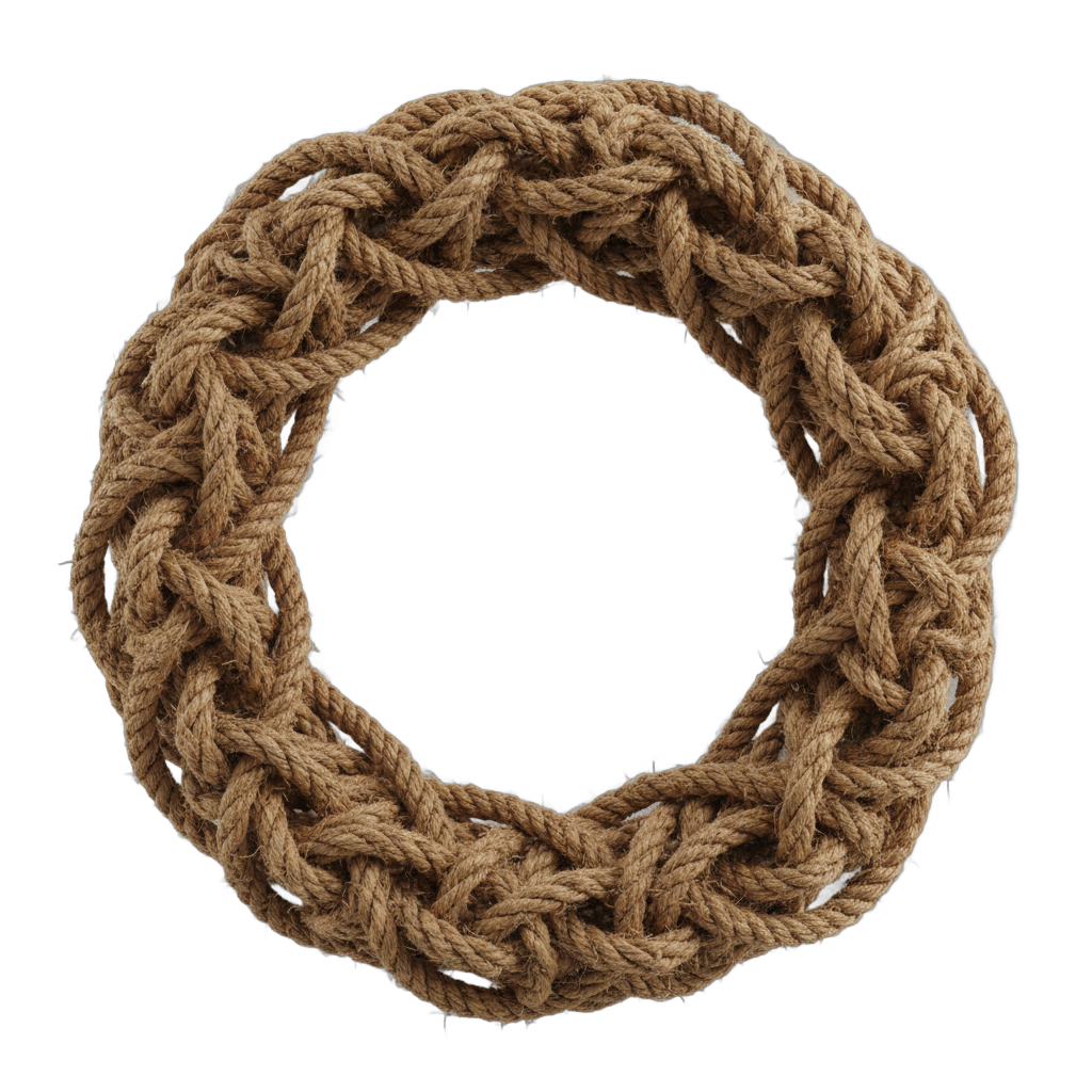 Braided Rope Circle Wreath