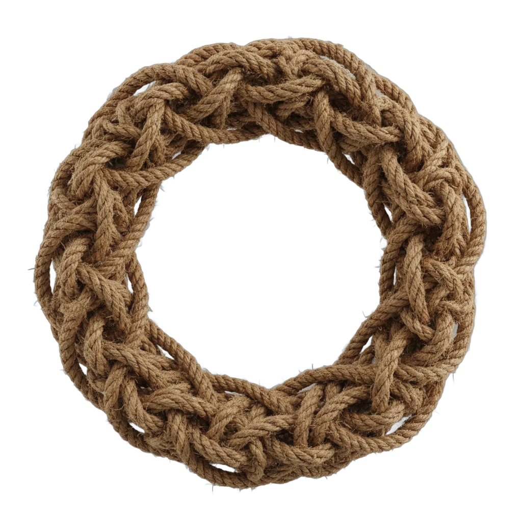 Braided Rope Circle Wreath