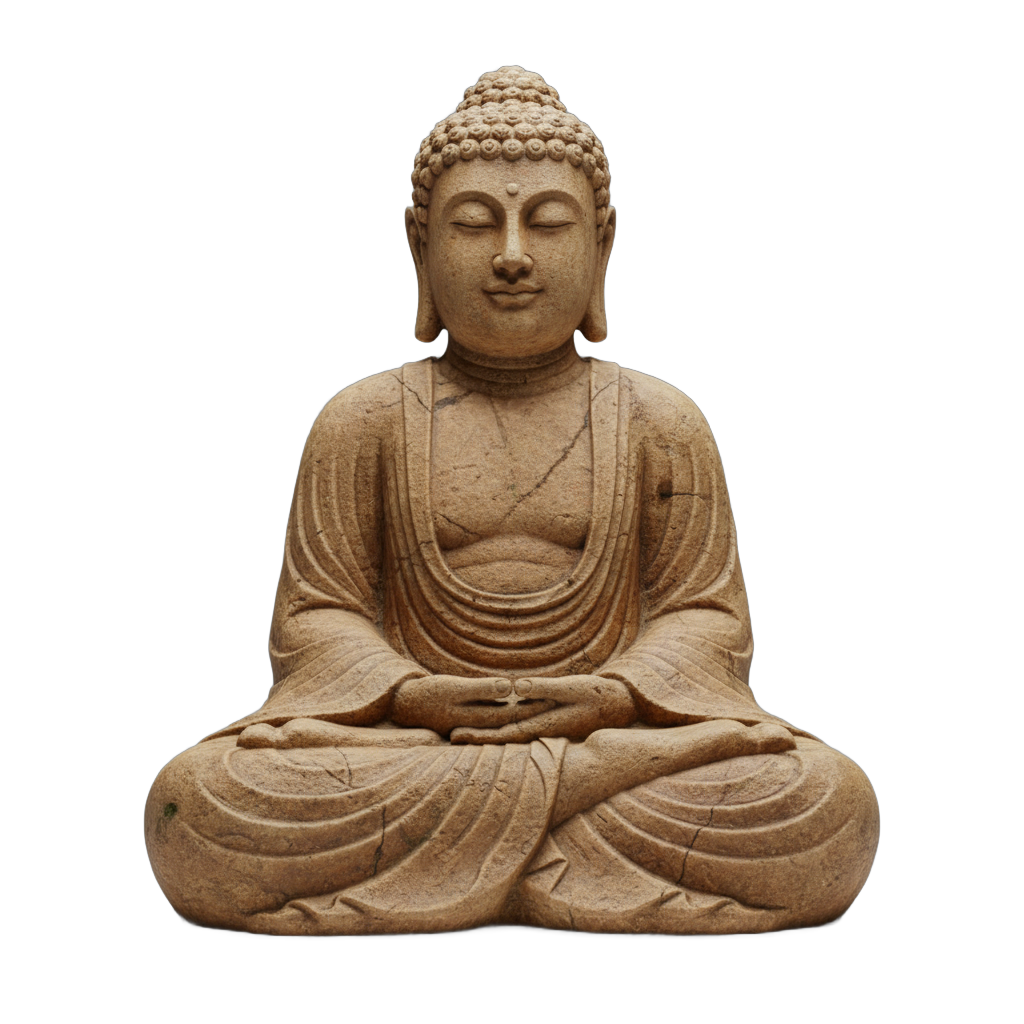 Meditative Buddha Stone Sculpture