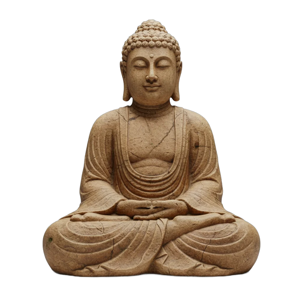 Meditative Buddha Stone Sculpture