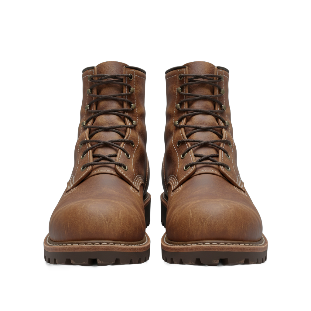 Brown Leather Work Boots