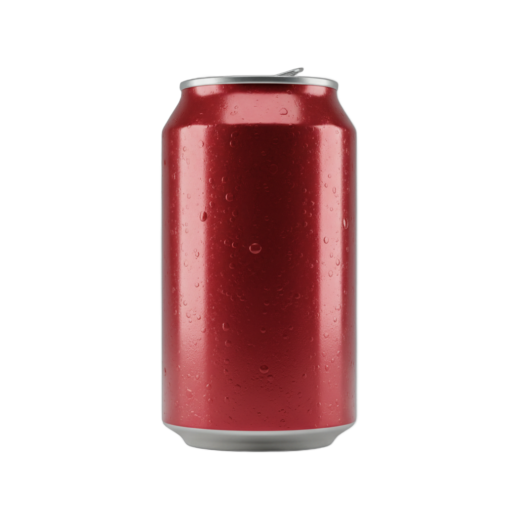 Red Soda Can Metallic