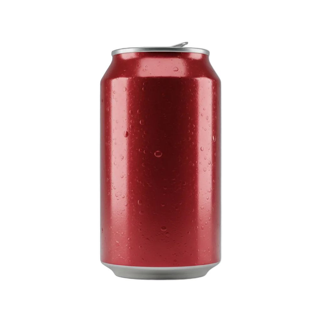 Red Soda Can Metallic
