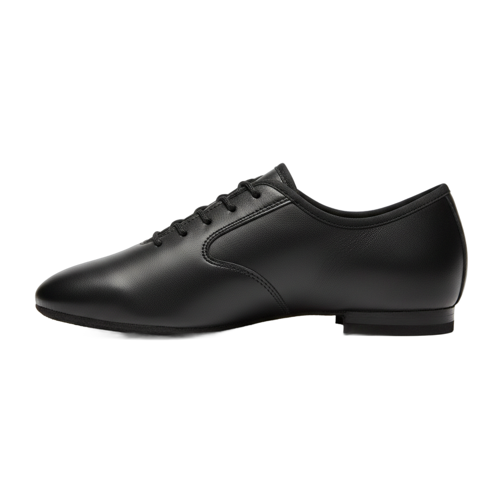 Black Leather Jazz Dance Shoe