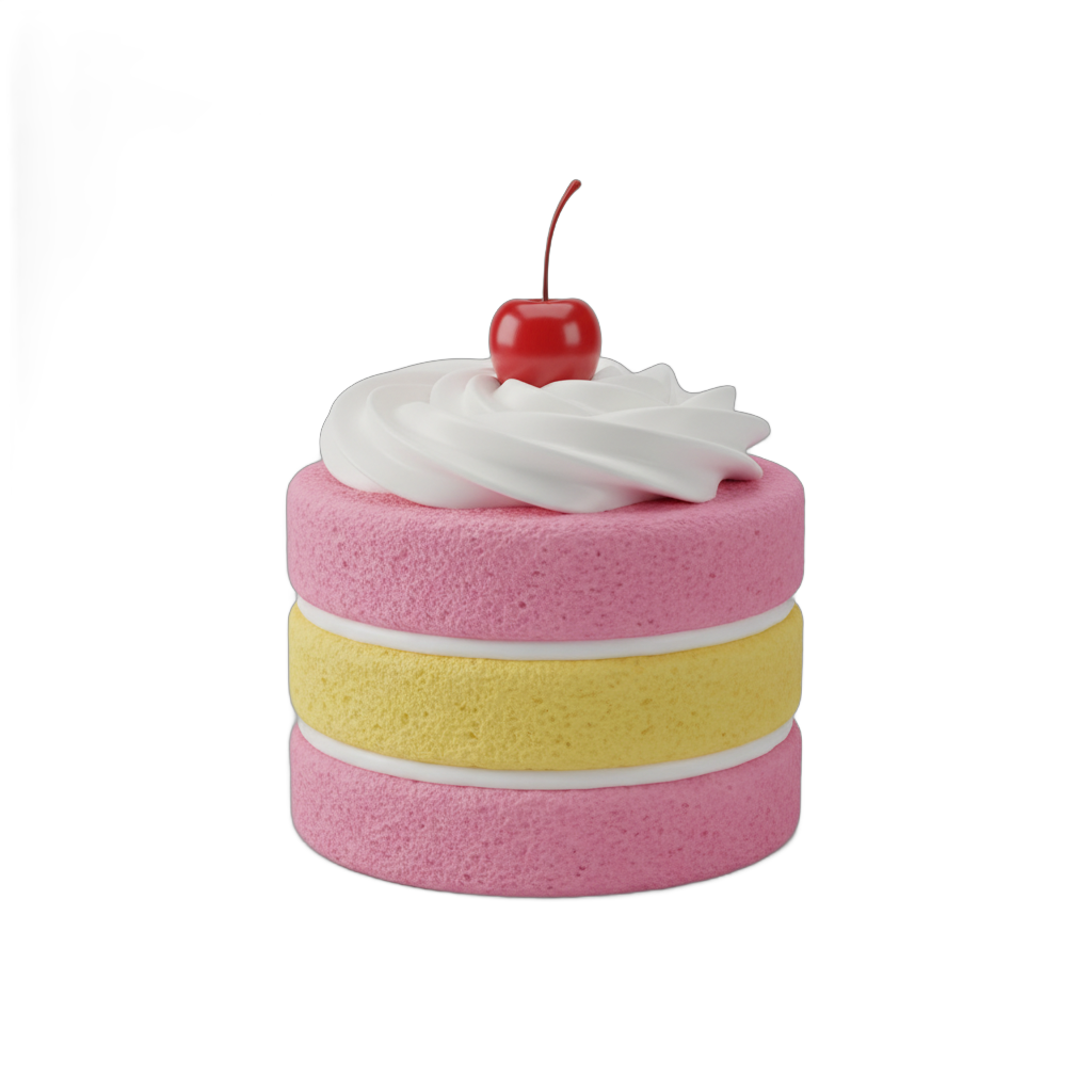 Cherry Topped Layered Cake