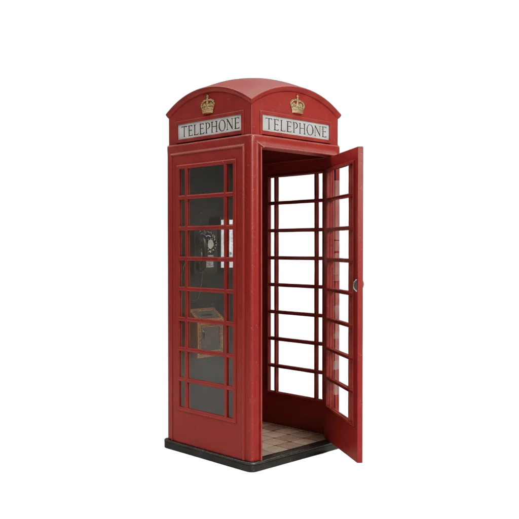 Classic British Red Telephone Booth