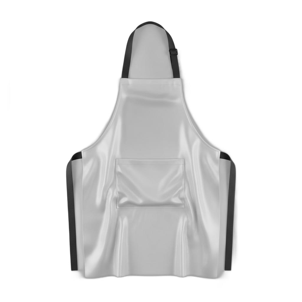 White Satin Apron