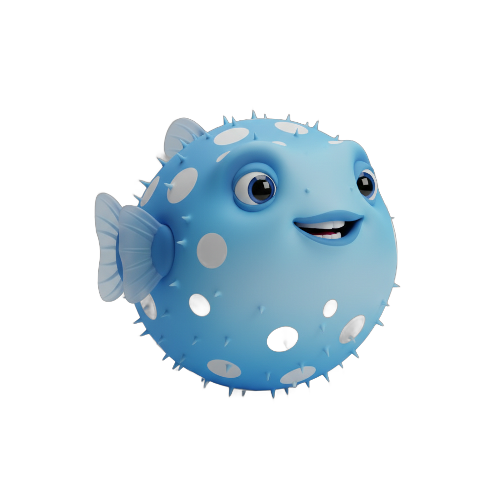 Cartoon Pufferfish