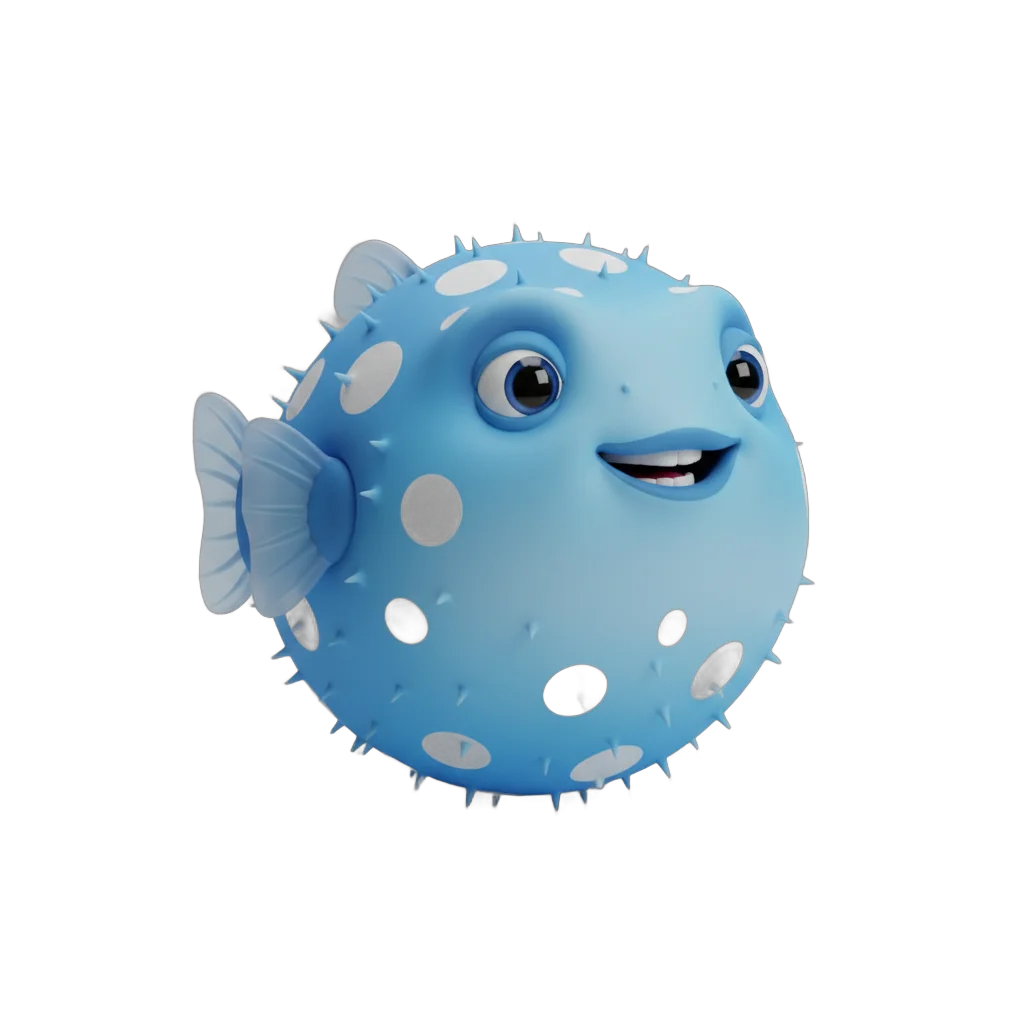 Cartoon Pufferfish