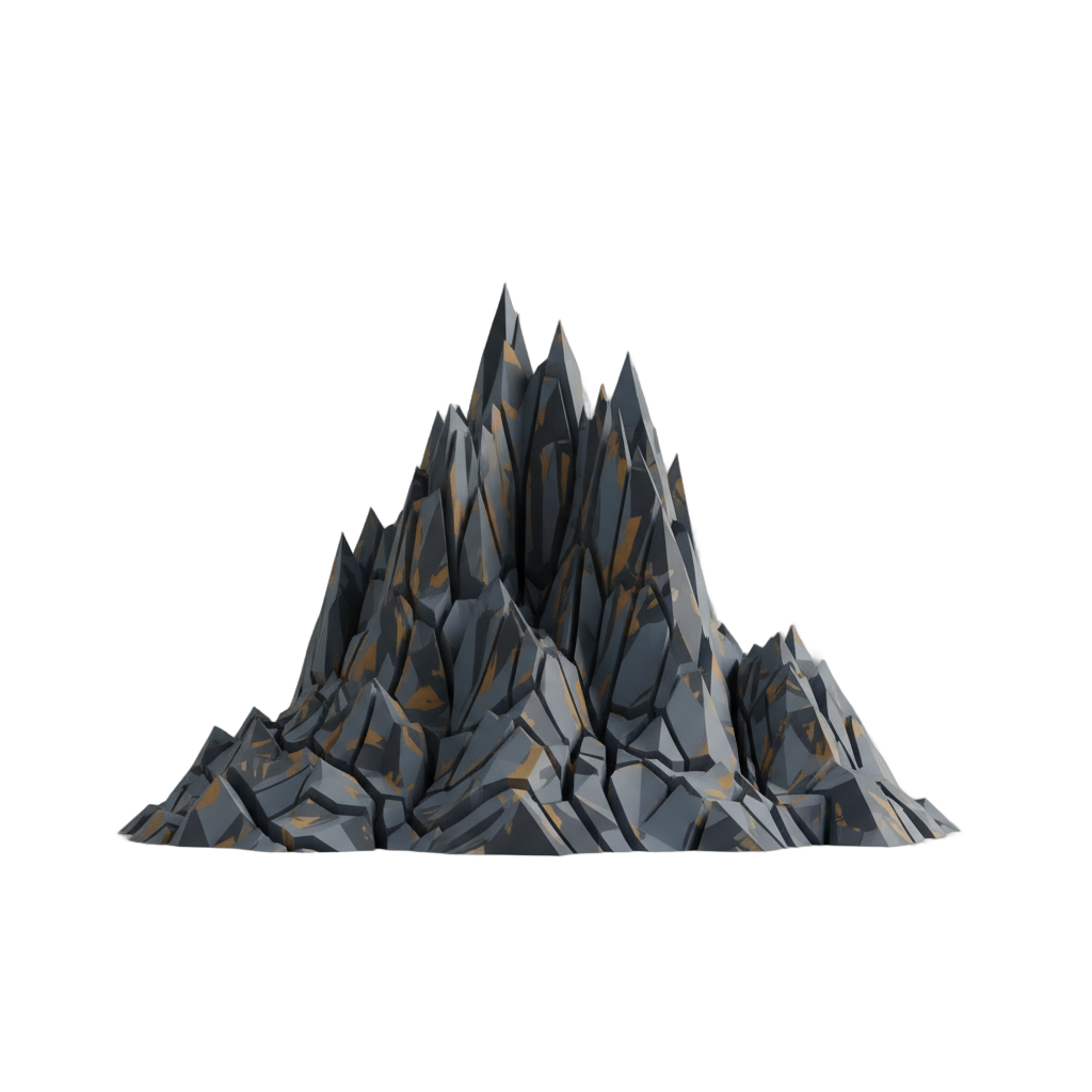 Stylized Mountain Peak