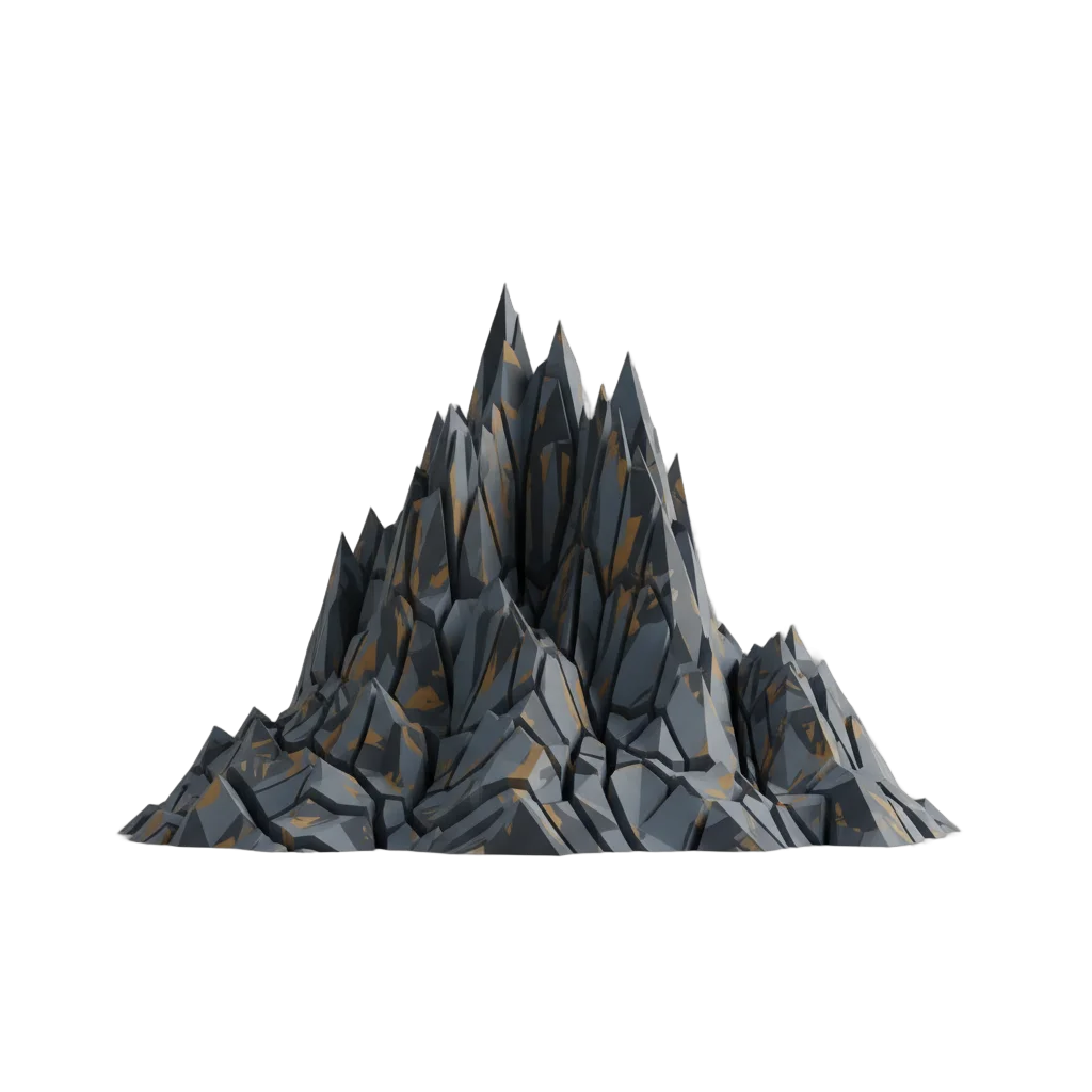 Stylized Mountain Peak