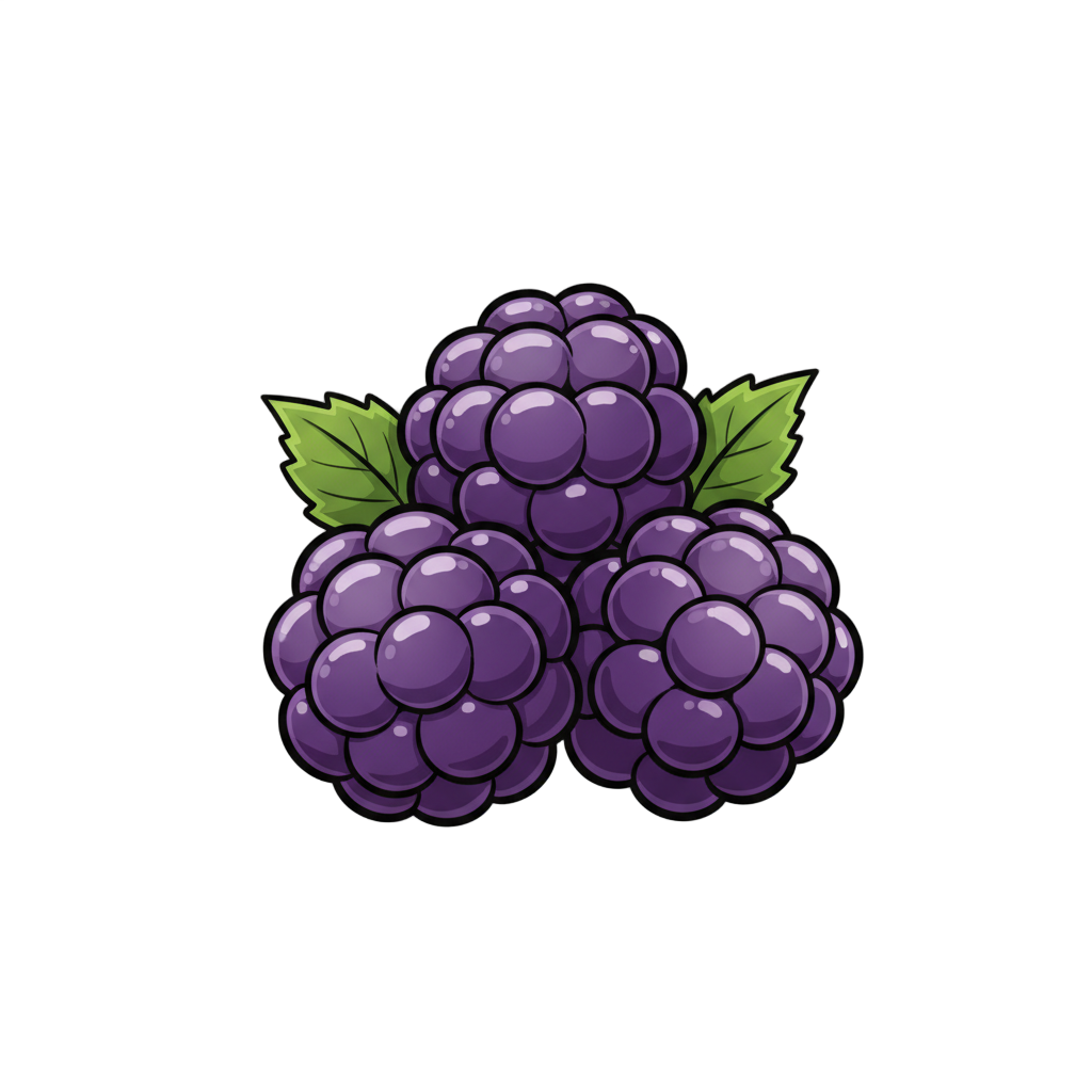 Cartoon Blackberries