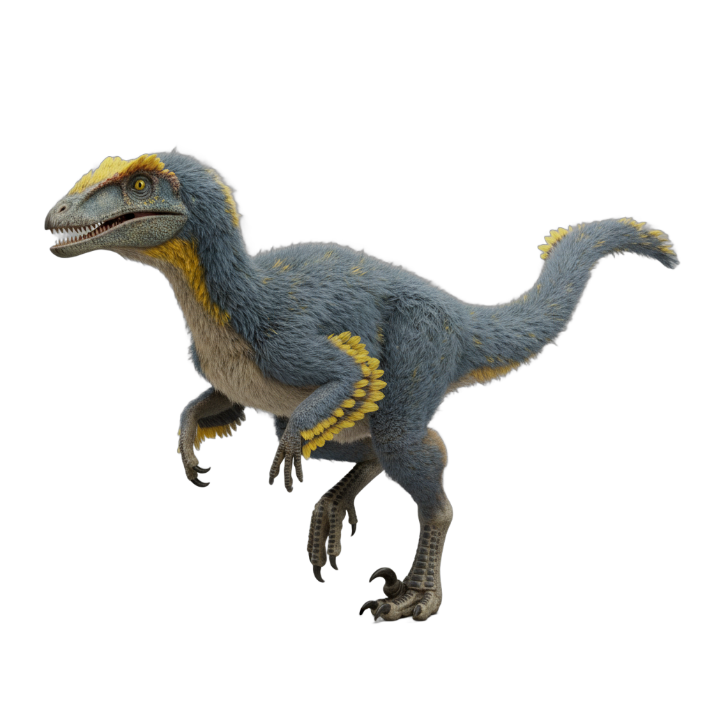Feathered Velociraptor Dinosaur