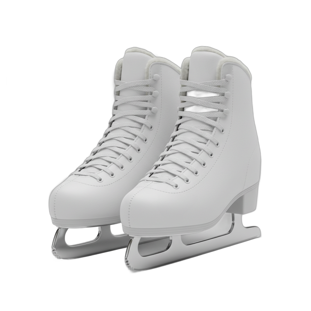 White Figure Ice Skates