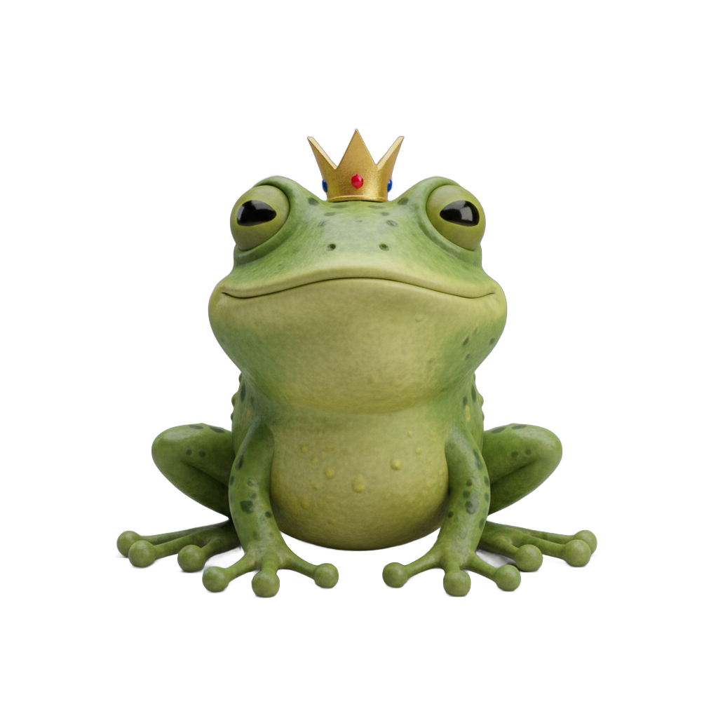 Cartoon Frog Prince Character