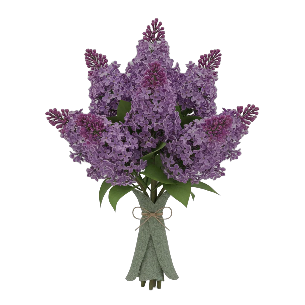 Purple Lilac Flower Bouquet