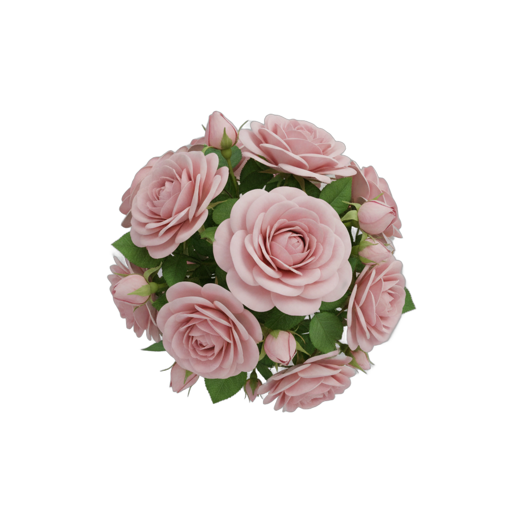 Pink Roses Botanical