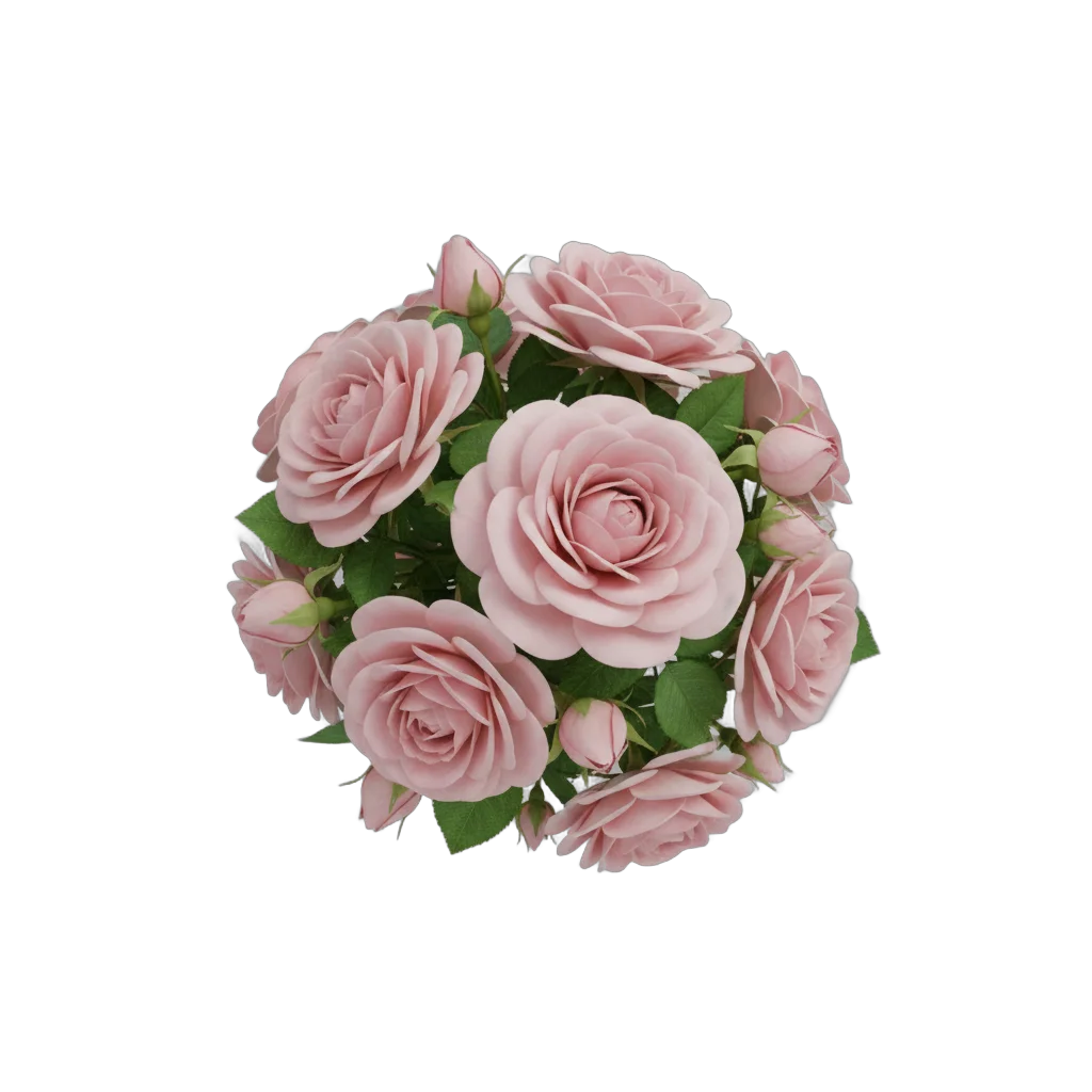 Pink Roses Botanical