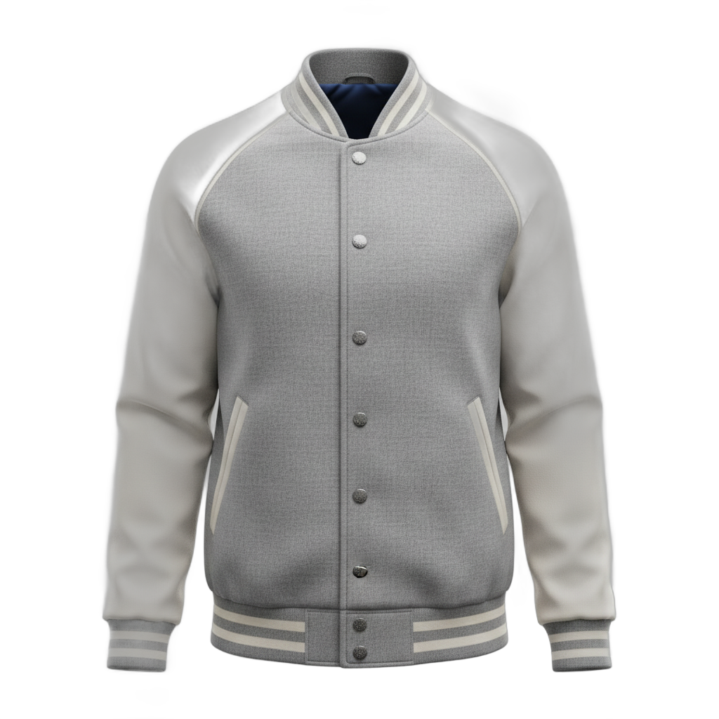 Two-Tone Varsity Baseball Jacket
