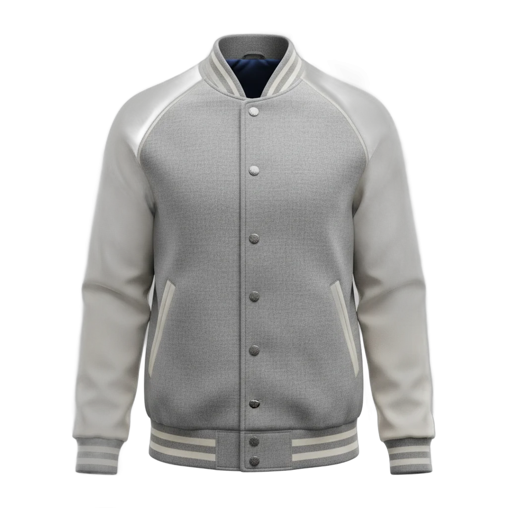 Two-Tone Varsity Baseball Jacket