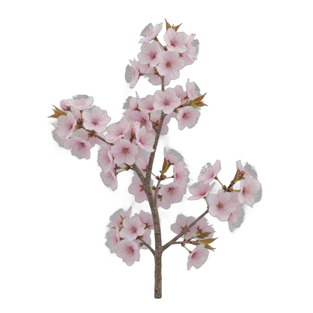Cherry Blossom Flowering Branch
