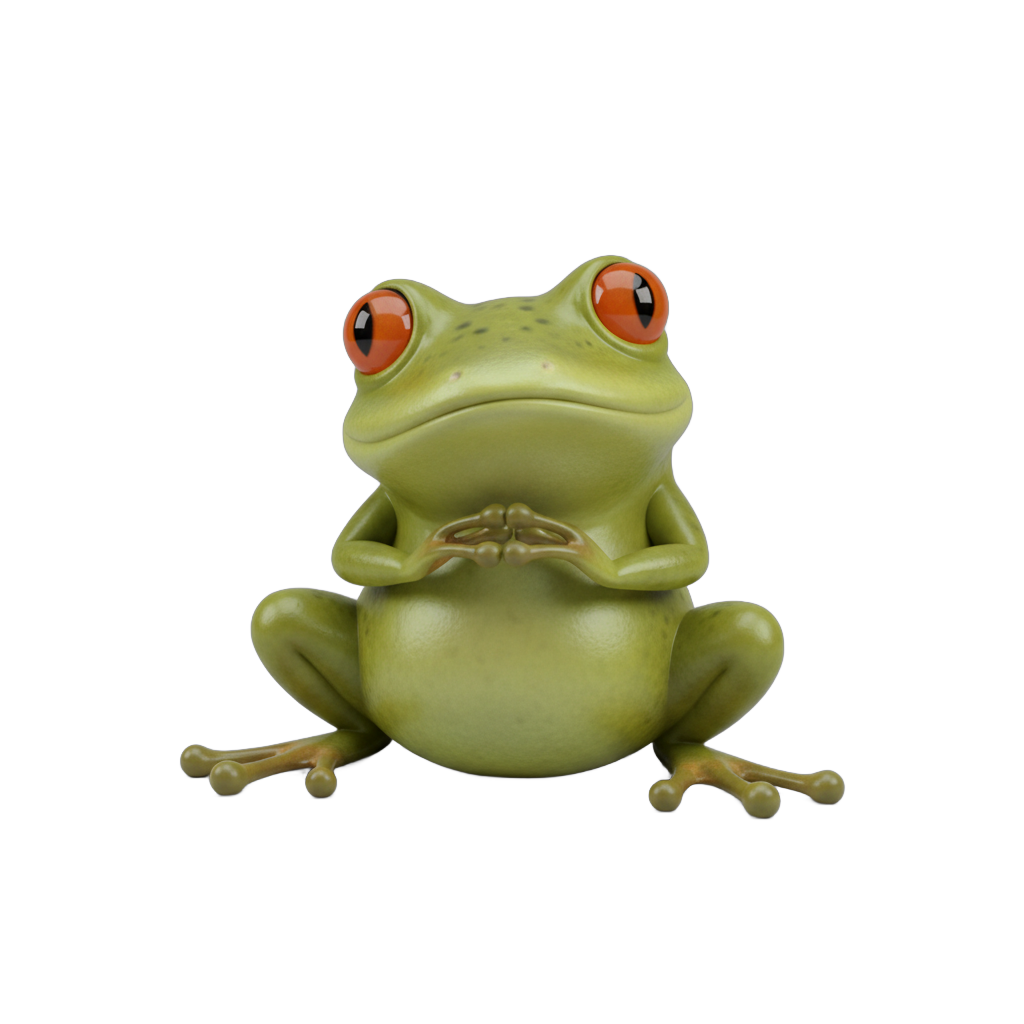 Cartoon Frog Character