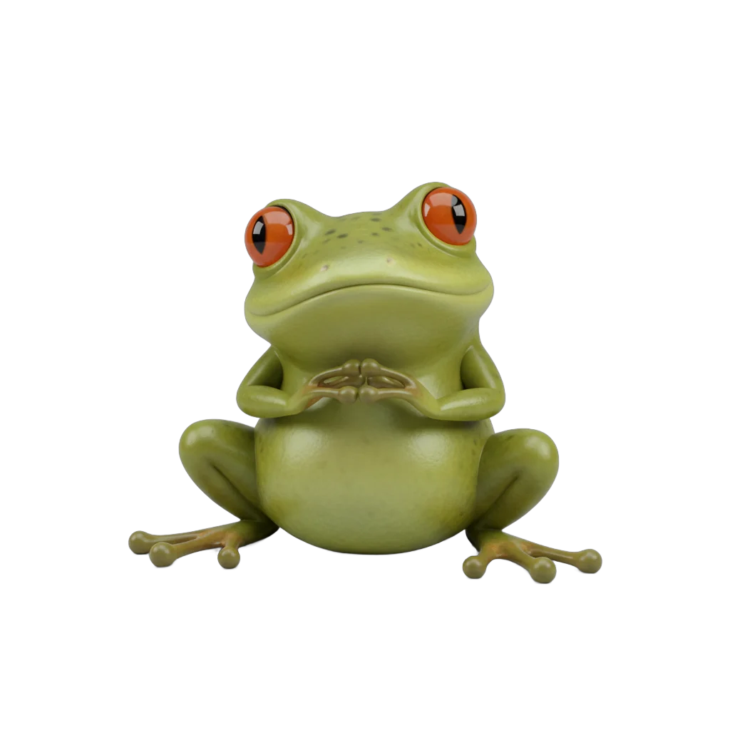 Cartoon Frog Character
