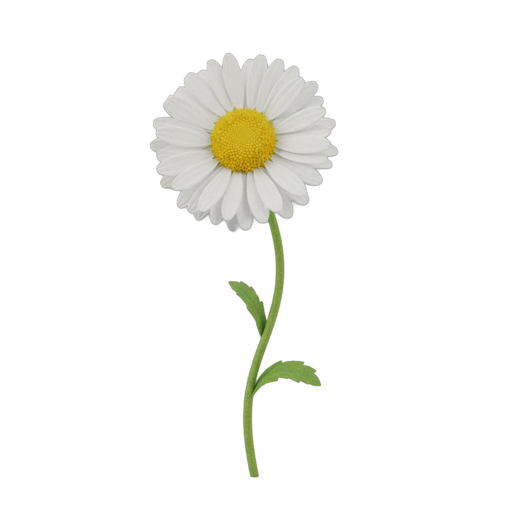 Realistic Daisy Flower