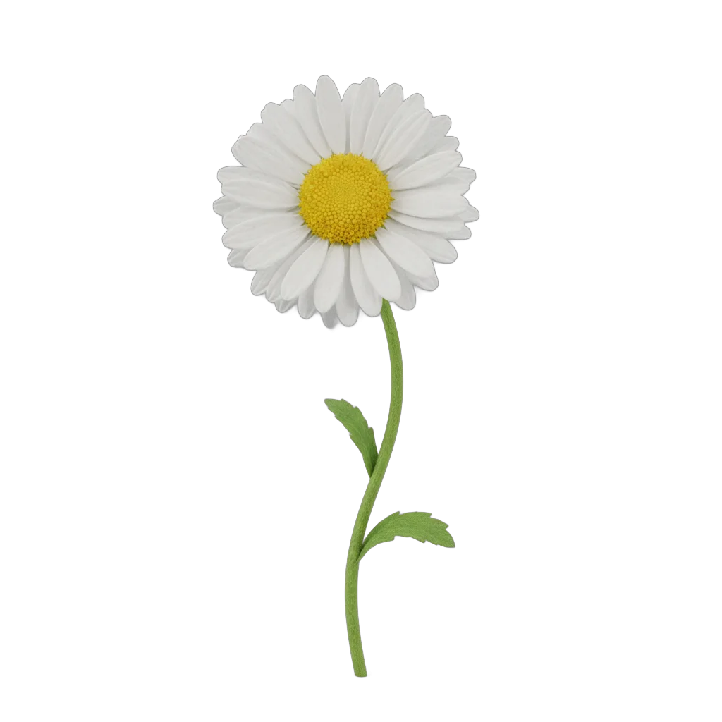Realistic Daisy Flower