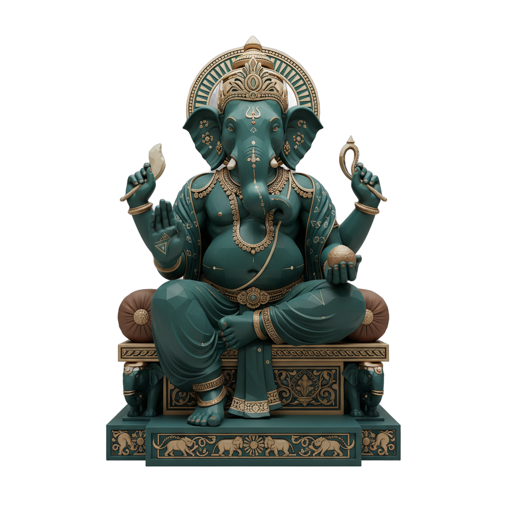 Stylized Lord Ganesha Deity