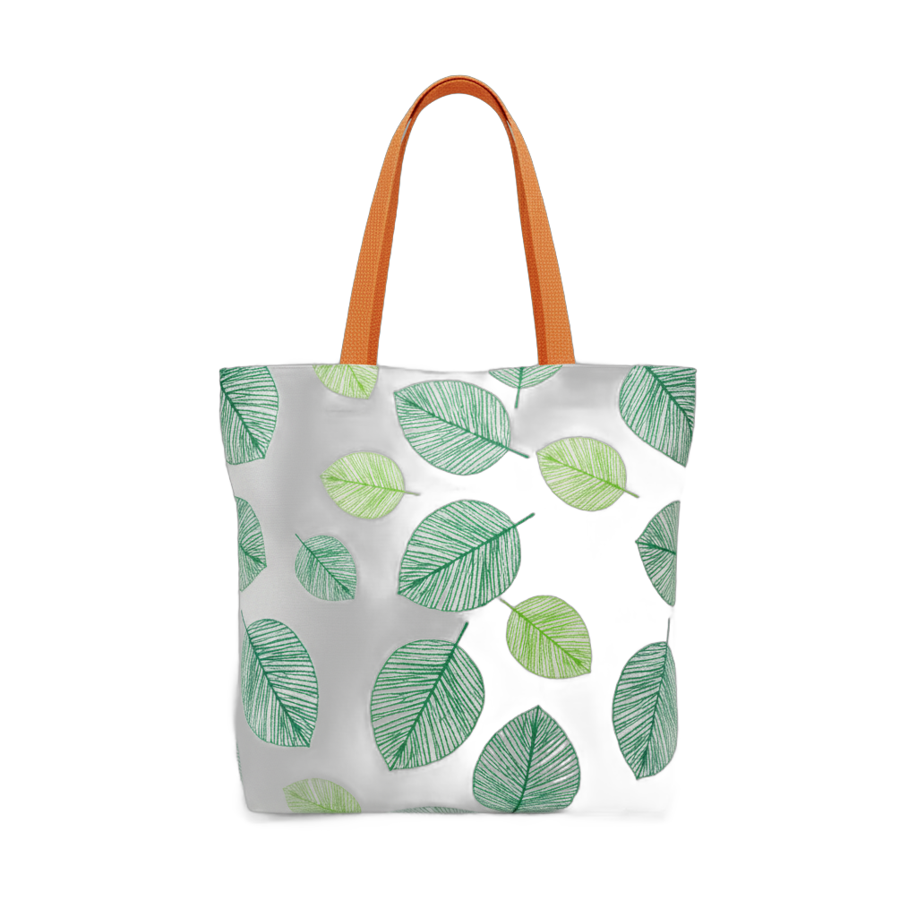 Stylish Leaf Design Tote Bag