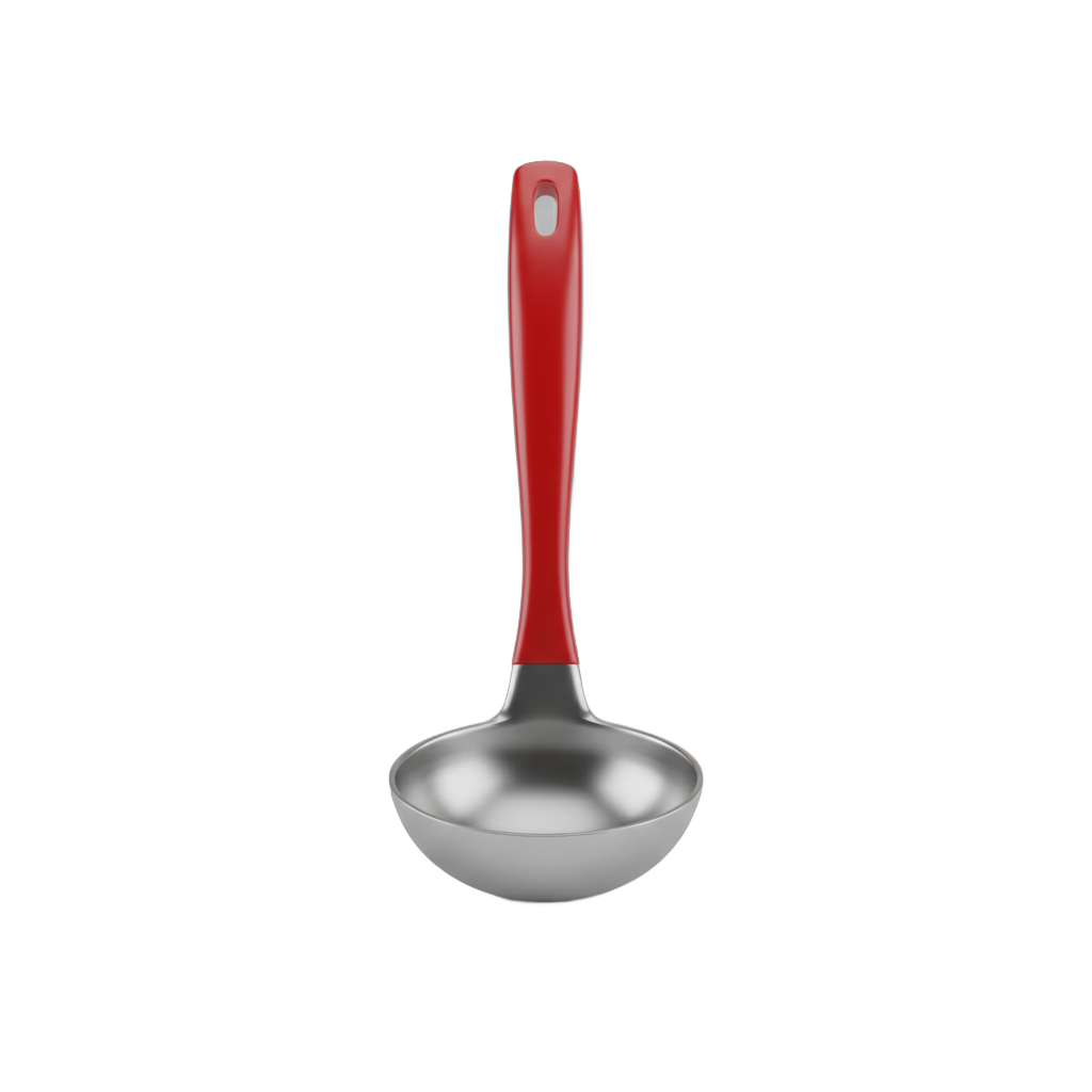 Kitchen Ladle with Red Handle