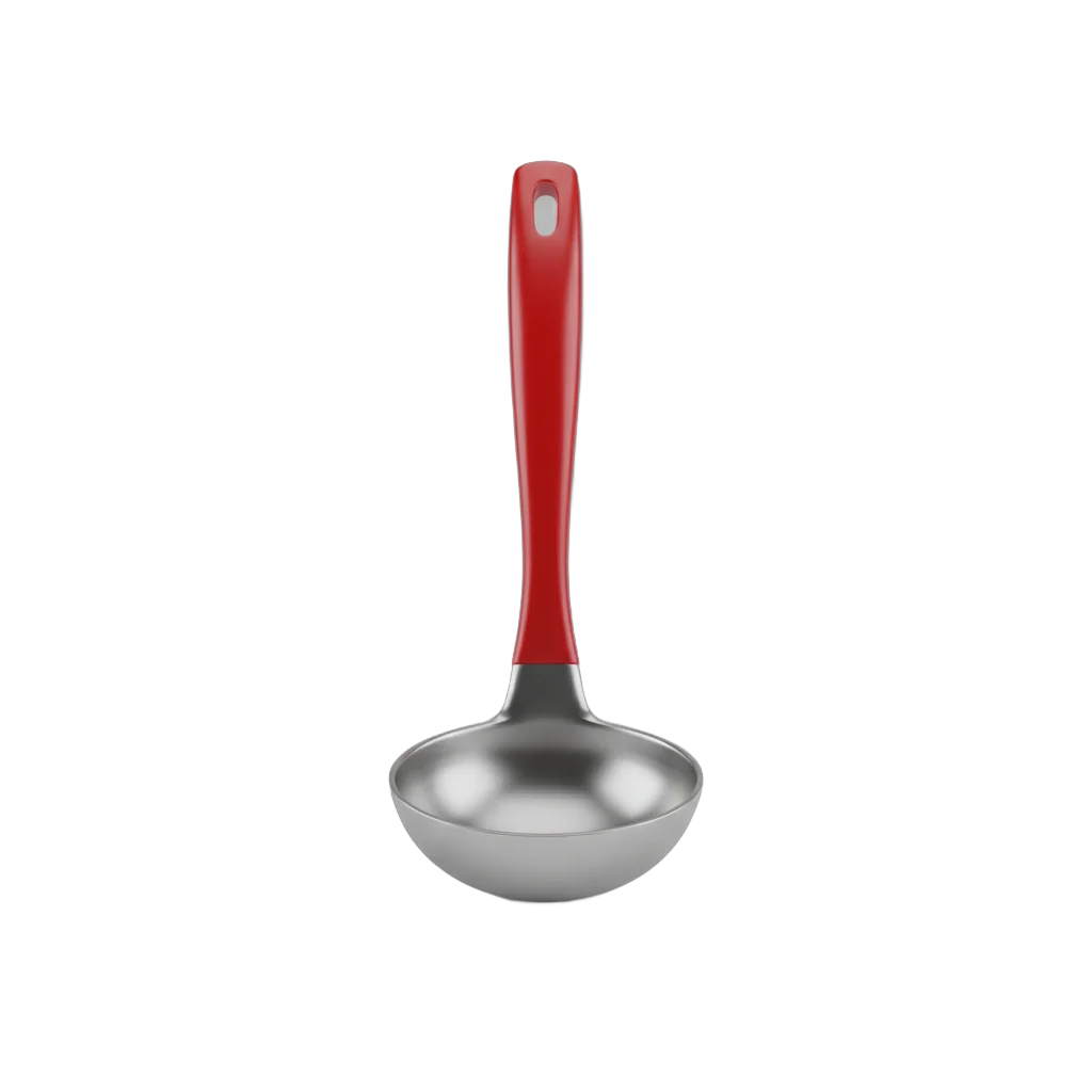 Kitchen Ladle with Red Handle