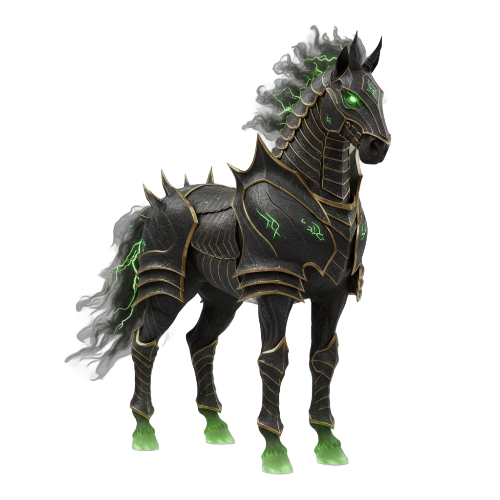 Dark Fantasy Armored Horse