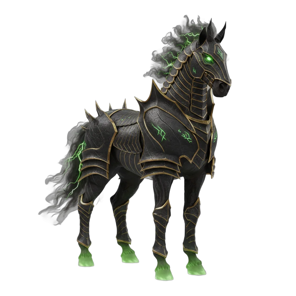Dark Fantasy Armored Horse