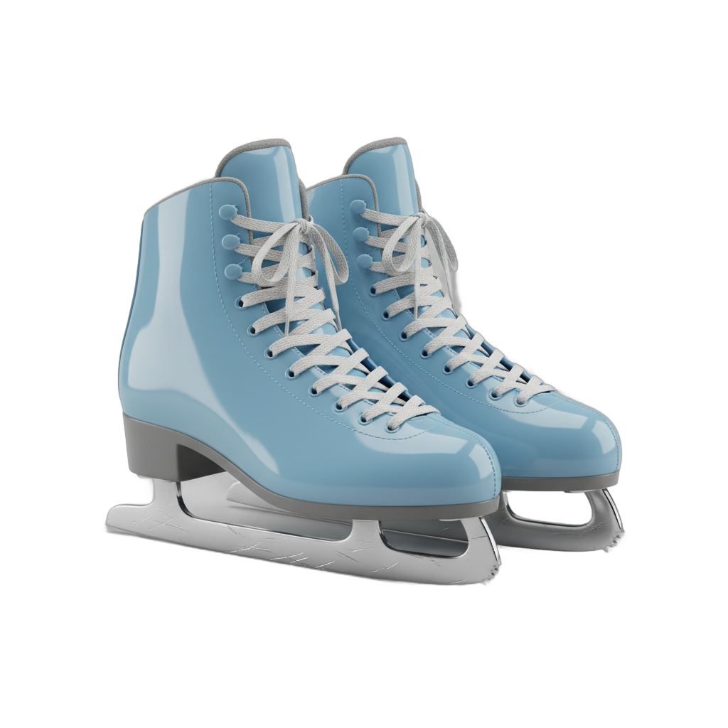Light Blue Ice Skates
