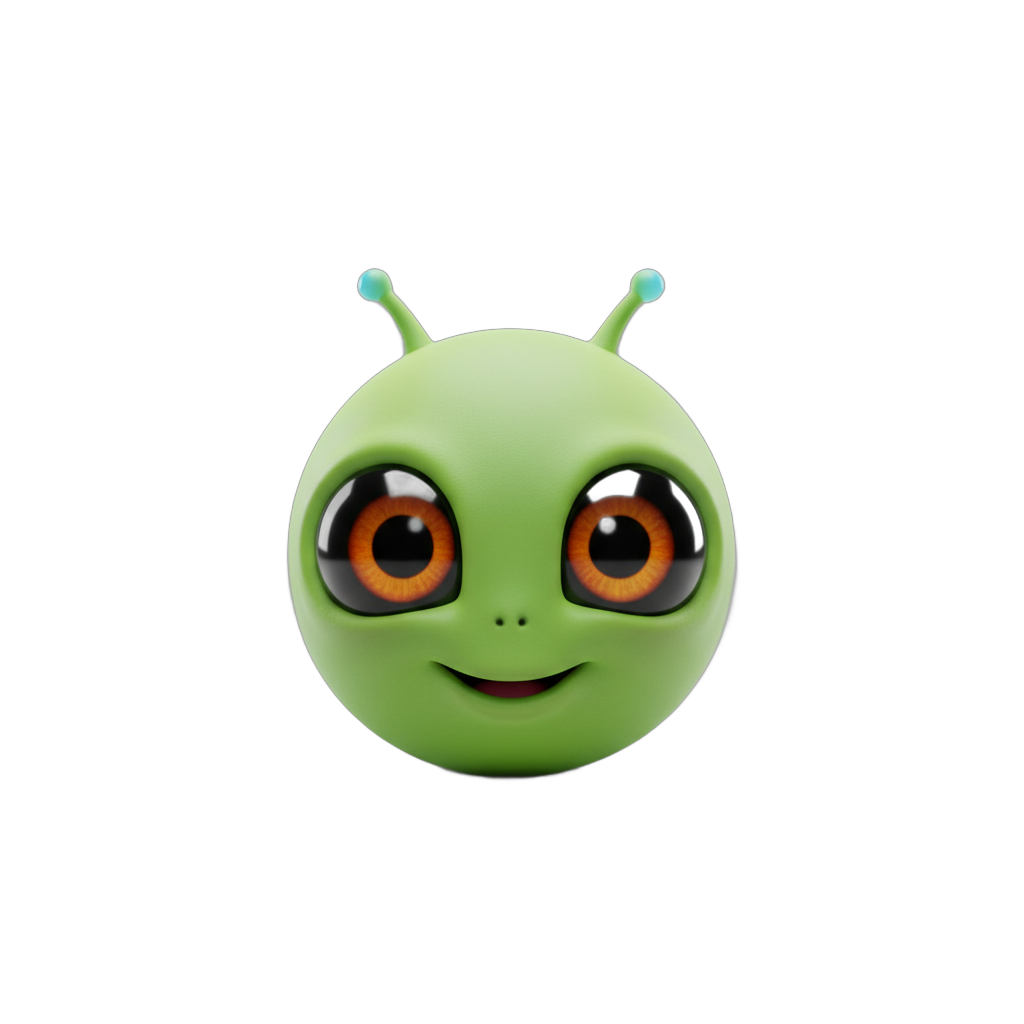 Cartoon Alien Head