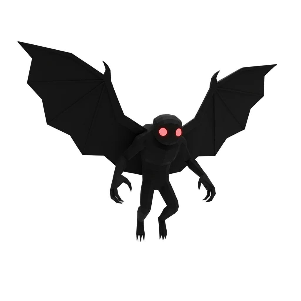 Mothman Creature Silhouette