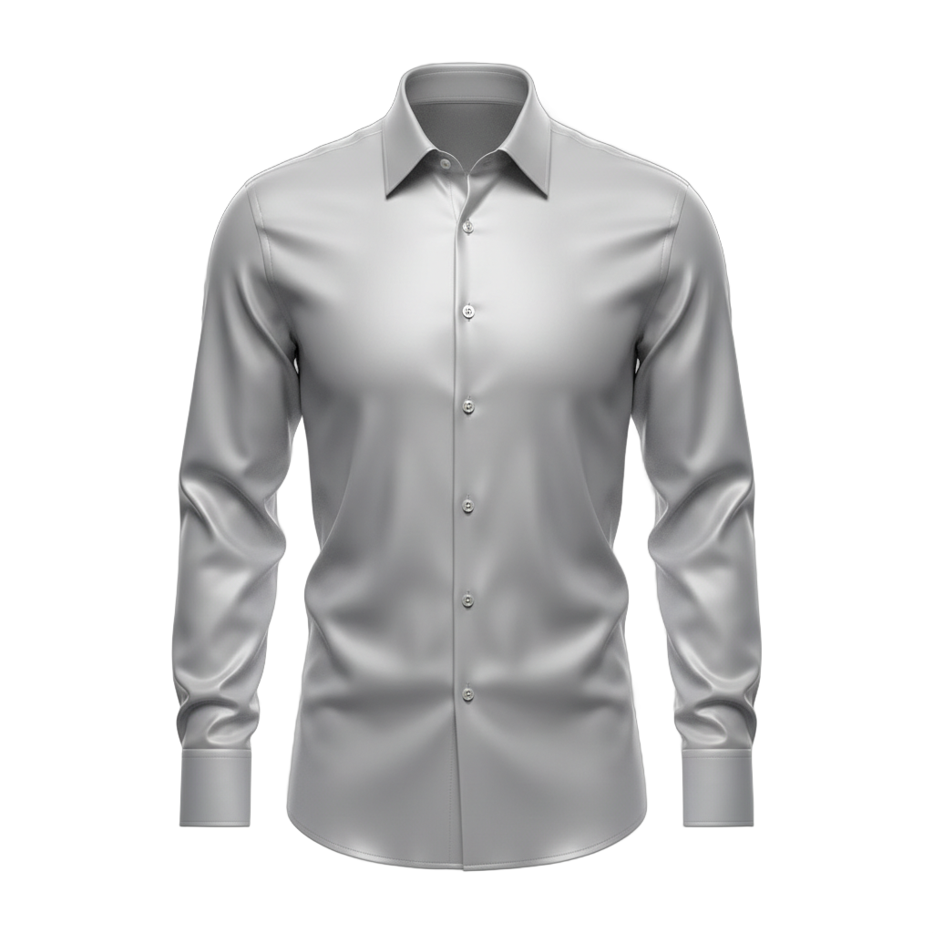 Formal Light Grey Dress Shirt